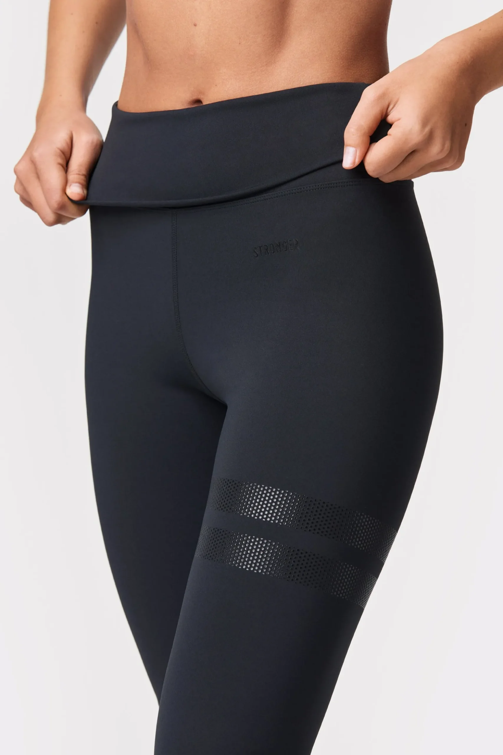 Fold Over Flared Tights