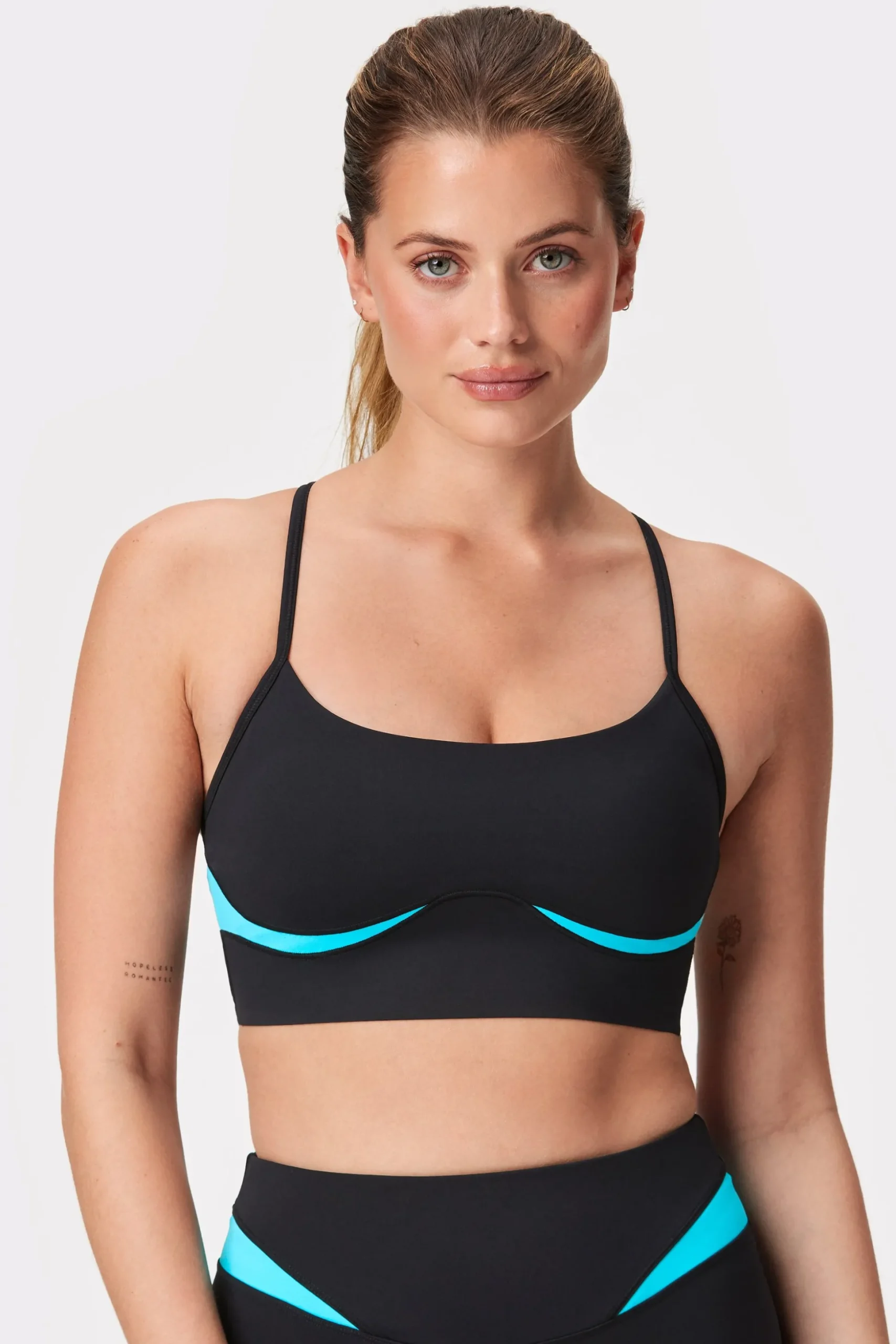 Ready Strap Sports Bra Blue Atoll