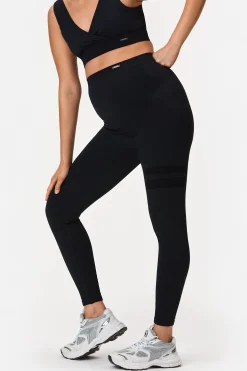 Rib Seamless Maternity Tights