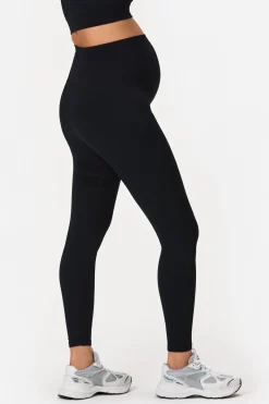 Rib Seamless Maternity Tights