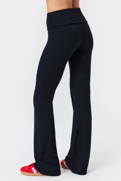 Soft Fold Over Flared Tights