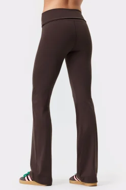 Soft Fold Over Flared Tights