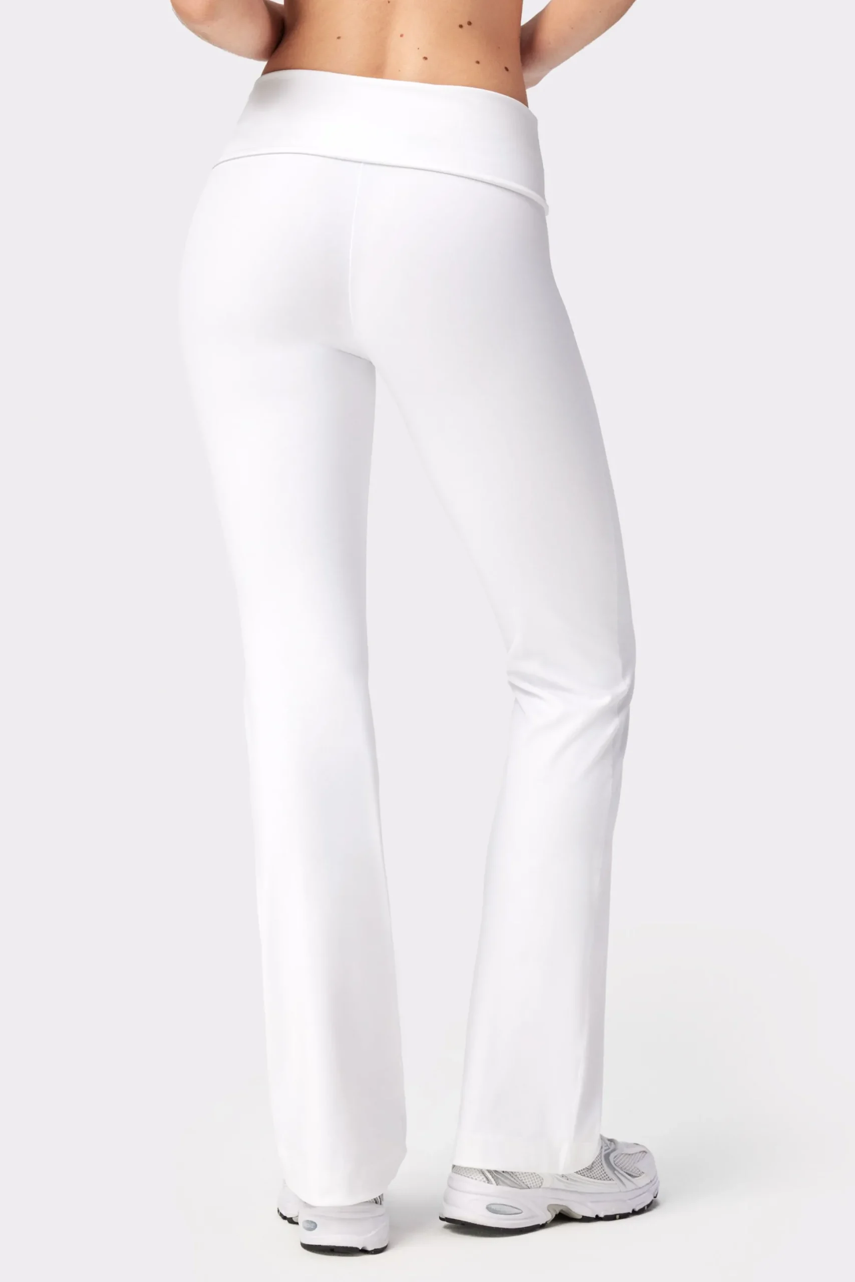 Soft Fold Over Flared Tights